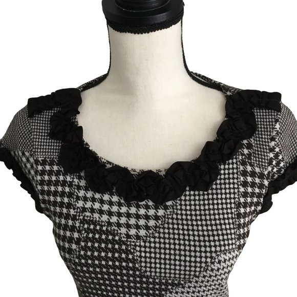 Antonio Derrico Black and White Houndstooth Dress - Picture 4 of 9